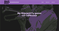Desktop Screenshot of maynardferguson.net